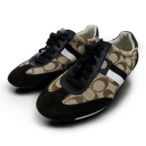 Coach Joss Sneakers Women's Size 9 Authentic Shoes Brown Tan .